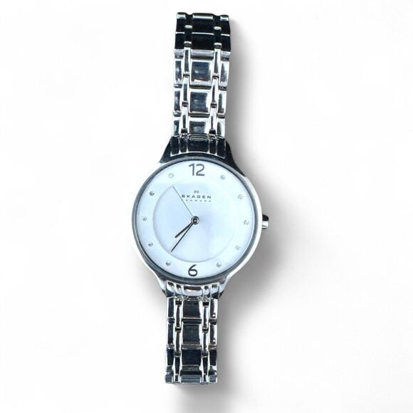 Skagen Women's Wristwatch Silver Stainless Steel Analog Dial Quartz Watch - Picture 6 of 9